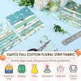 thumbnail image 5 of 126 Pcs Assorted Charm Pack for Quilting Cotton Fabric Square 5 x 5 inch Precut Quilted Fabric Floral Patchwork for Sewing DIY Craft, 5 of 8