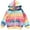 Light rainbow, variant on WIBACKER 2-7T Kids Girls and Toddlers' Cotton Zip-Up Hoodie Striped Sweatshirt Baby Rainbow Jacket