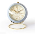 thumbnail image 1 of Battery Operated Desk Alarm Clocks with Light,Retro Silent Analogue Small Clock,Table Bedside Alarm Clocks Decor, 1 of 4