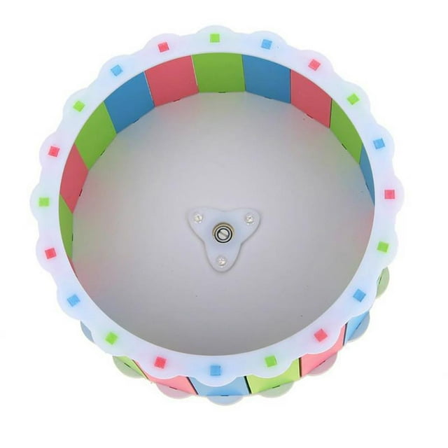 facefd 23CM Silent Small Pet Plastic Hamster Wheel Toy Colorful Hamster Running Wheel Pet Accessories