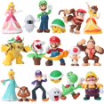 thumbnail image 1 of 18 pcs Super Mario Mini Figure Cute Toy Doll Action Figures Gift 18PCS, 1 of 4
