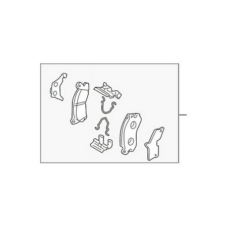 Genuine OE Mazda Disc Brake Pad Set - C2Y3-26-48ZB