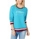 thumbnail image 2 of Tommy Hilfiger Sudadera de inspiración vintage para mujer, azul, grande Tommy Hilfiger Camisa de entrenamiento, 2 of 2