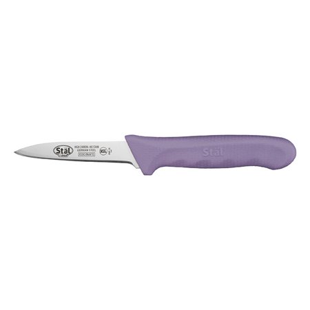 

3 1/4 Paring Knife Purple PP Handle Purple Stainless Steel Allergen Free Pack of 2