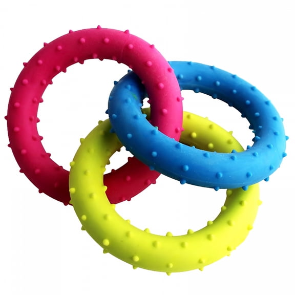 BESTSKY Puppy Teething Chew Toys for Relieve Itching and Clean Teeth - Dog Toys for Small Dogs,Puppies Dog Teething Toys - Size Small,Pet Supplies Rubber Dental Chew Toy