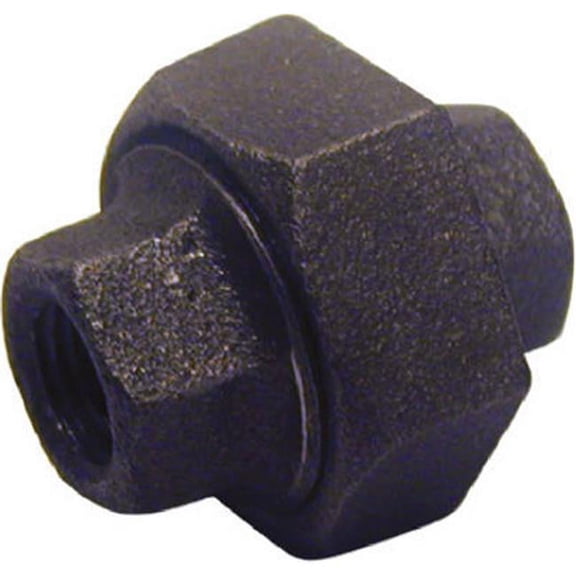 B-UNI05 0.5 in. Black Pipe Union