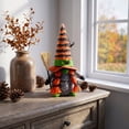 thumbnail image 6 of Halloween Faceless Gnome Doll Broom Spider Figurine, Soft Textured Multi Season Reusable Festive Accent Ornament, Holiday Decor Piece for Shelf Wall Household Interior Arrangement, 6 of 7