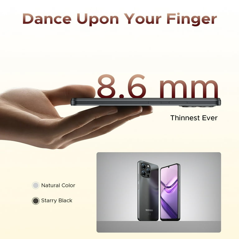 DOOGEE Note 58 Unlocked Cell Phone, Android 15 Smartphone with