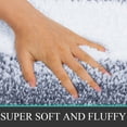 thumbnail image 2 of Juego de alfombras de baño Bsmathom de 3 piezas de microfibra gris oscuro, 2 of 7