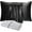 Black, variant on DISANGNI 100% Natural Mulberry Silk Pillow case for Hair and Skin with Hidden Zipper 22 Momme Both Sides Real Silk Pillow Case (1pc Standard Size 20" x26", White)