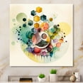 thumbnail image 2 of Designart Hexagon And Circular Abstract IV Canvas Wall Art, 2 of 5