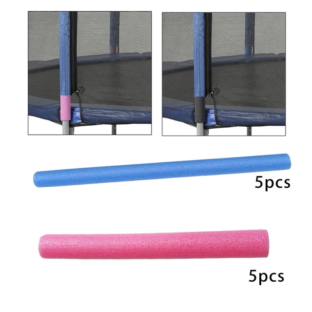 Mangas de trampolín Cola Cubierta protectora de espuma 10 piezas Rojo 40cm Azul 90cm