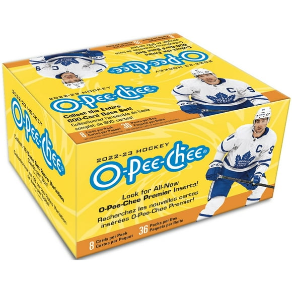 2022-23 NHL Upper Deck O-Pee-Chee Hockey Retail Box 36 packs per box, 8 Cards per pack