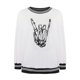thumbnail image 4 of Blusa holgada de manga larga con estampado de moda de Halloween con cuello redondo para mujer Fridja  fksj1571, 4 of 8