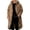 Khaki, variant on Men's Long Jackets Solid Color Long Sleeve Button Down Jacket With Pockets Hooded Warm Fall Winter Wool Overcoat