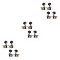 thumbnail image 1 of Dalazy 4Pcs Ukulele Tuning Pegs with Concave Button Guitar Accessories for Open Front Hole Enhanced Performance Style A 3Set, 1 of 6
