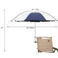 thumbnail image 2 of Chair Umbrella with Clamp,46 inches UPF 50+ Clip on Parasol for Patio,Beach Chairs,Strollers,Wheelchairs,Golf Carts, 2 of 7