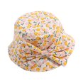 thumbnail image 1 of Fishing Hat Bows Neck Protection Cotton Soft Flower Printed Kids Sun Hat for Beach, 1 of 10