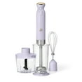 thumbnail image 6 of Beautiful Cordless Immersion Blender with Chopper, Whisk & Measuring Cup, Lavender by Drew Barrymore, 6 of 15