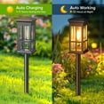 thumbnail image 2 of Solar Pathway Lights Outdoor, 6 Pack Modern Solar Garden Lights Outdoor Waterproof, Bright Solar Outdoor Landscape Path Lights, Auto On/Off Outdoor Solar Lights for Yard Driveway Lawn Walkway, 2 of 9