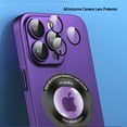 thumbnail image 3 of Dteck Magnetic Case for iPhone 13 Pro Max, Compatible with MagSafe, Slim Fit Matte PC Hard Cover with Camera Lens Protector Logo View Window for Apple iPhone 13 Pro Max,Purple, 3 of 8