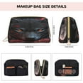 thumbnail image 5 of Xecao Rose Full Moon Black Wolf Print Fashion Makeup PVC Bag Large Capacity Travel Cosmetic Bag for Women Organizer Toiletry Clutch, 5 of 8