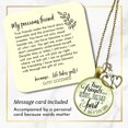 thumbnail image 2 of True Friends Together Gutsy Goodness Bronze Necklace Female Metal Adult Literature Gift, 2 of 8