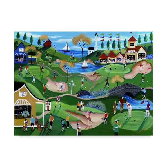 Trademark Fine Art 'Fairway Golf Resort' Canvas Art by Cheryl Bartley