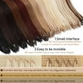 thumbnail image 6 of SEGO 8D Real Thick Human Hair Extensions 50 Strands Nano Bead Invisible Hair Extensions For Women, 6 of 8