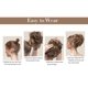 thumbnail image 2 of Zhuge Moño de pelo desordenado recogido despeinado, moño con pinza y peine lateral, coleteros sintéticos versátiles y ajustables naturales para mujeres y niñas, D, 2 of 3