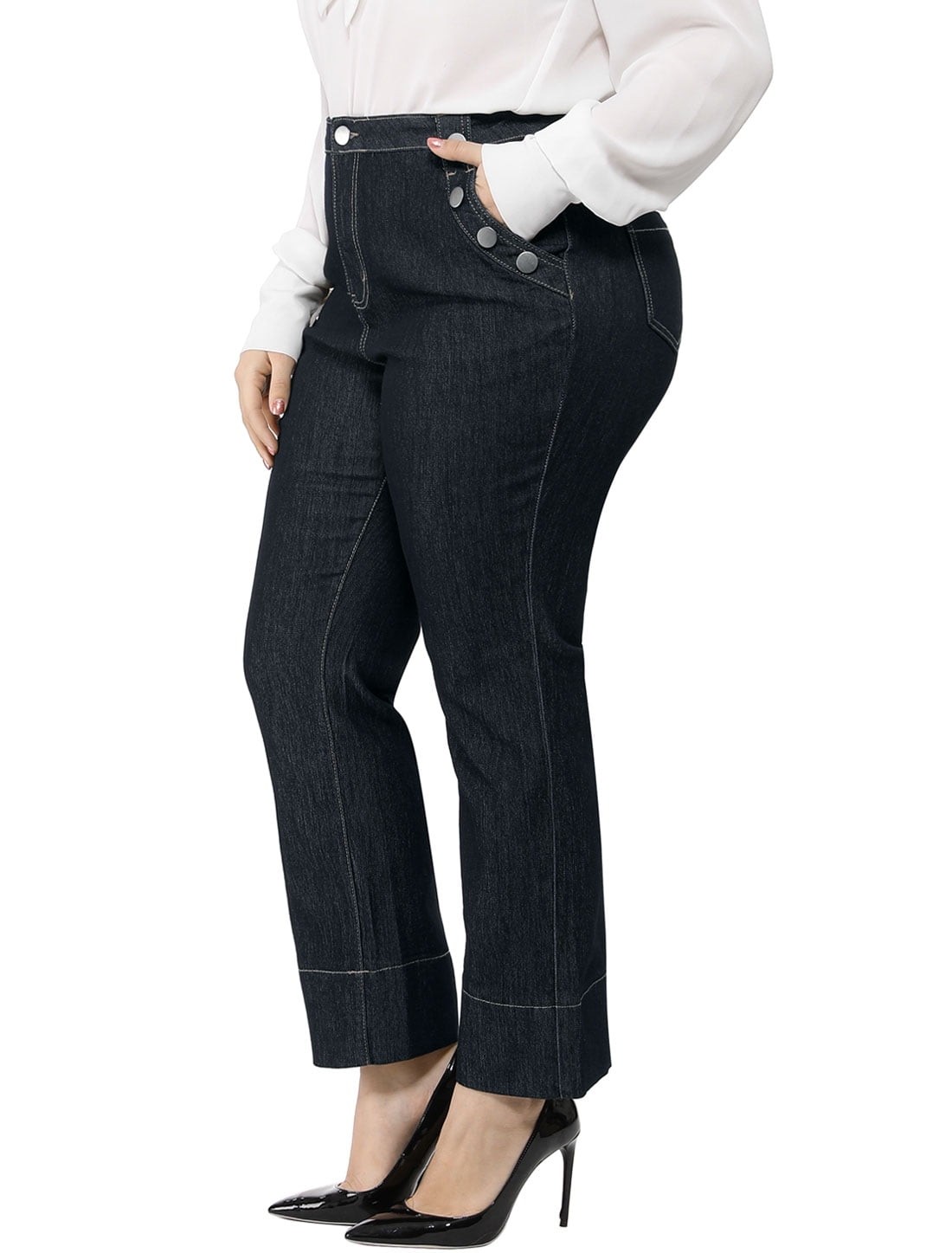 Women's Plus Size Career Straight Leg Bootcut Jeans 2X | Walmart Canada