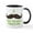 White/Black Inside, variant on CafePress - Mustache Pinch Mug - 11 oz Ceramic Mug - Novelty Coffee Tea Cup