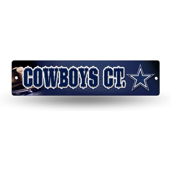 Cowboys NFL Plastic Street Sign - Cowboys Court