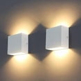 thumbnail image 5 of 2 Pack 6W LED Wall Lights for Living Room, Bedroom, Dining Room, Warm White, 5 of 5