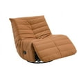 thumbnail image 5 of Acme Furniture Talmon Glider Recliner with Swivel, Orange Synthetic Leather, Location: Indoor, 5 of 7
