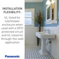 thumbnail image 6 of Panasonic WhisperCeiling Bathroom Exhaust Fan with Dimmable LED Light, 110-130-150 CFM, FV-1115VQL1, 6 of 7
