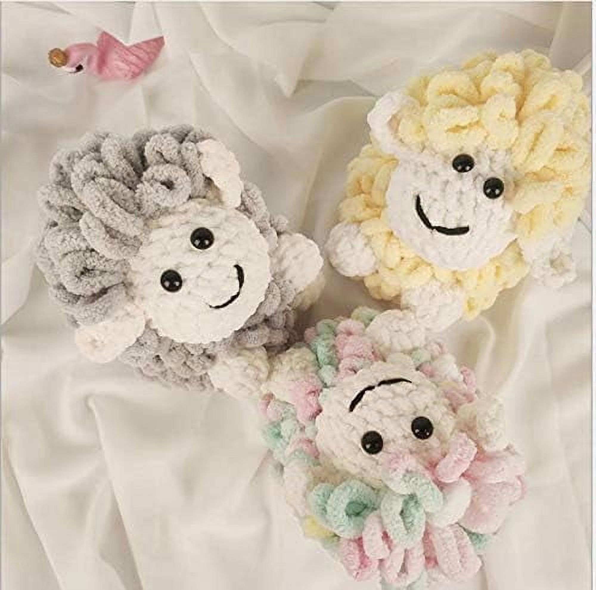 Minzimin 6 Skeins - Total 600g Fun Finger Loops Yarn - Jumbo Polyester Yarn - No Need Hook or Needles Loop Yarn