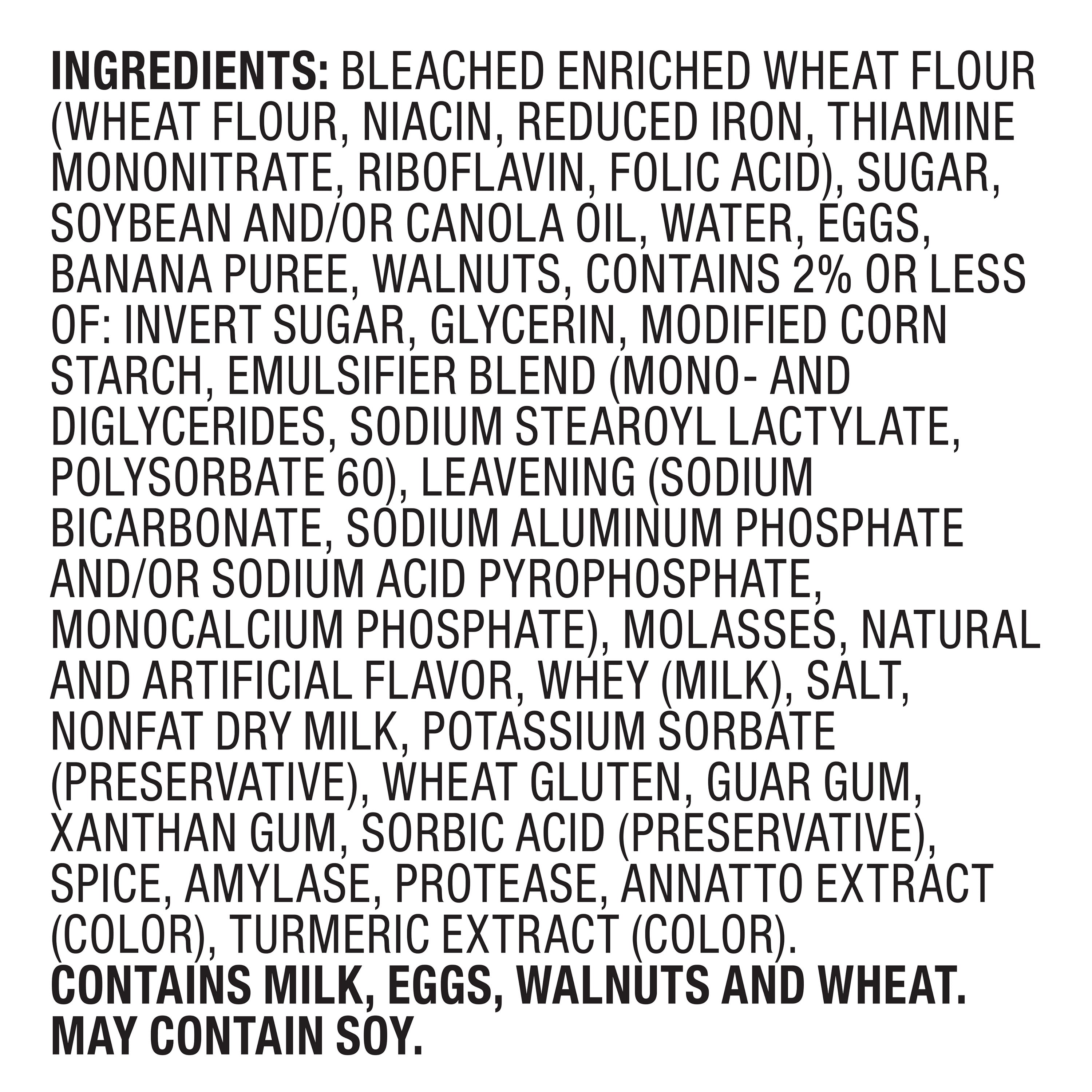 Marketside Banana Nut Baked Muffins, 14 oz, 9 Count (Shelf Stable)