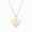 Yellow, variant on 10K White Gold Diamond Double Heart Pendant Necklace for Women (1/10 ct), 18"