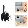 thumbnail image 3 of Lovely Resin Cat Figurine Hanging Ornament Statue for Car Tabletop Decor Decoration - Black, 3 of 8