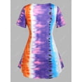 thumbnail image 2 of Túnica de túnica del panel de apliques de tinte de talla grande Rosegal Camisetas tallas grandes, 2 of 5