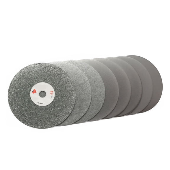 6" Inch 150 Mm Grit 60-3000 Diamond Grinding Disc Abrasive Wheel Coated Flat Lap Disk For Gemstone Jewelry Glass Rock Ceramics