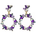 thumbnail image 1 of Statement Earrings Fashion Fancy Rhinestone Earrings Crystal Earrings for Women, 1 of 8