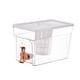 thumbnail image 4 of Hervidor de agua fría con grifo, jarra para jugo con grifo, dispensador de bebidas heladas de 4 l grifo de oro blanco, 4 of 9