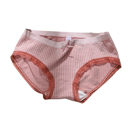 Yuhangmm Women s Panties Women s Elongated Crotch Plus Size Belly Cinching High Waisted Breathable Briefs Lace Thong Panties Lot
