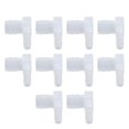 thumbnail image 2 of 10PCS Plastic Hose Joints Barb Reducer Fittings L Type 90 Degree Elbow Pipe Connectors 12x6MM, 2 of 5