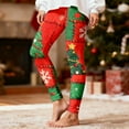 thumbnail image 5 of FUZHIQ Women's Christmas Leggings Snowflake Print High Waisted Workout Pants Tummy Control Sports Legging Tights, 5 of 7