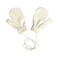 thumbnail image 3 of Jumpingount 1 par de guantes para niños pequeños, adorables, cómodos, para mantener el calor, accesorios para ropa, funda para dedos para guantes y mitones Blanco, 3 of 6