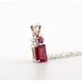 thumbnail image 6 of Natural Emerald Pink Tourmaline Sterling Silver Necklace NT15, 6 of 9