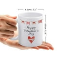 thumbnail image 2 of Valentines Day Mug, Love Print, Watercolor Heart Print,Funny Coffee Mug,A Happy Cup for Children,Man Cave Prints,The Best Gift for Colleagues, Parents,And Grandparents,110z Men And Women, 2 of 7